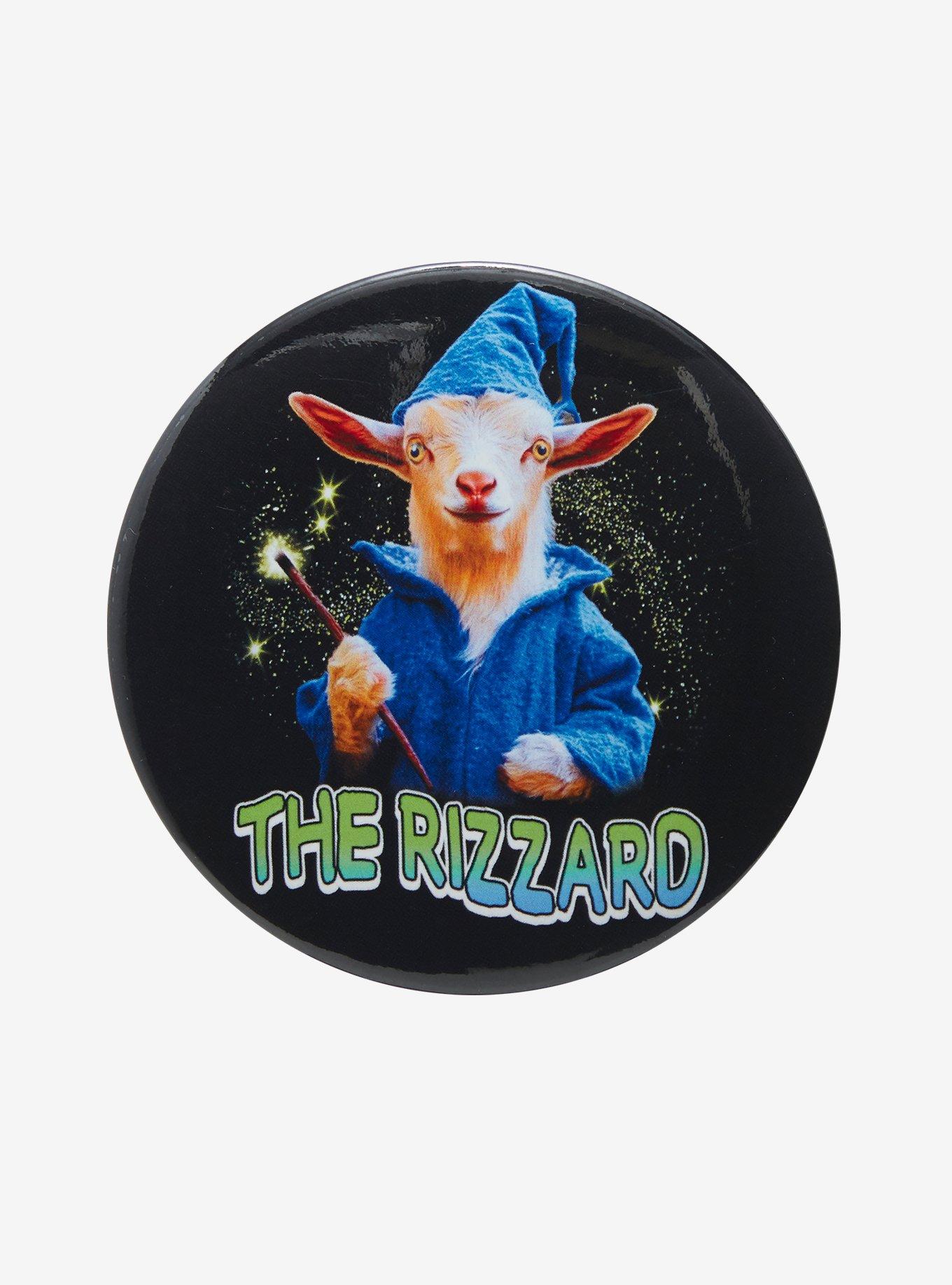 Goat The Rizzard 3 Inch Button, , hi-res