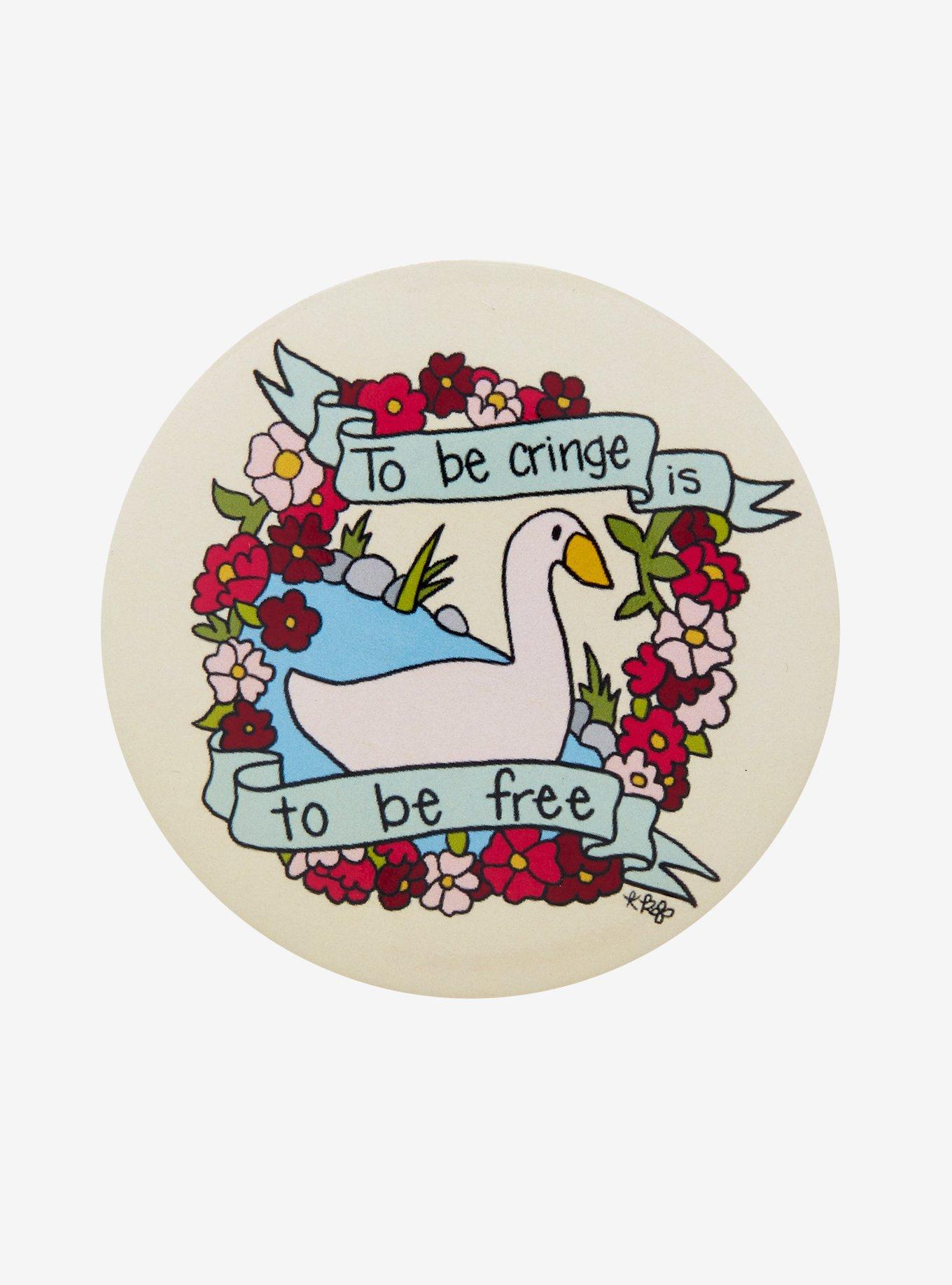Cringe Free Bird 3 Inch Button, , hi-res