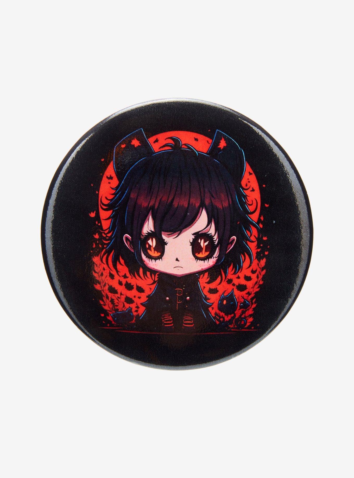 Emo Vampire 3 Inch Button, , hi-res