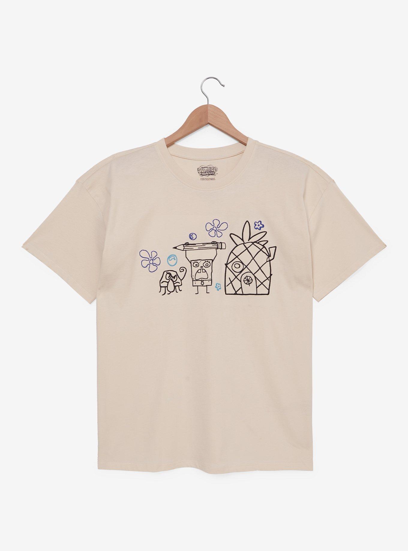 SpongeBob SquarePants DoodleBob Lineup Women's Plus Size T-Shirt — BoxLunch Exclusive, , hi-res