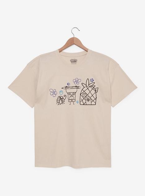 SpongeBob SquarePants DoodleBob Lineup Women's Plus Size T-Shirt — BoxLunch Exclusive | BoxLunch