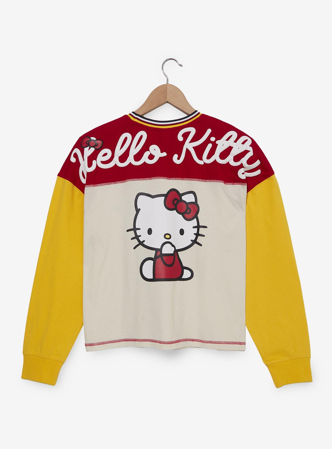 Sanrio Hello Kitty Color Block Women's Long Sleeve T-Shirt - BoxLunch Exclusive, , hi-res