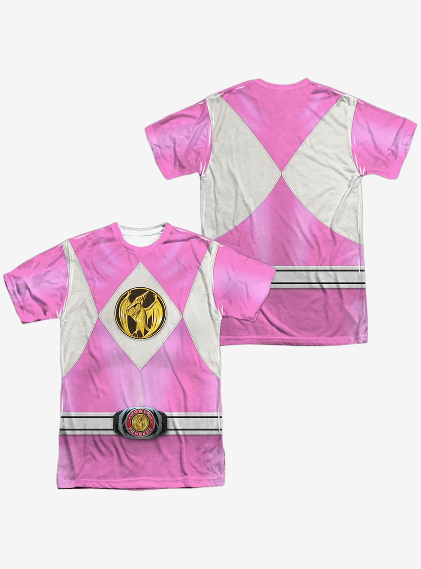 Mighty Morphin' Power Rangers Pink Ranger Emblem Sublimated T-Shirt, , hi-res