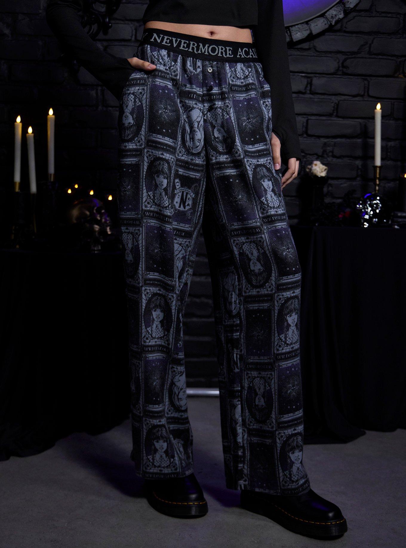 Wednesday Character Tarot Card Pajama Pants, , hi-res