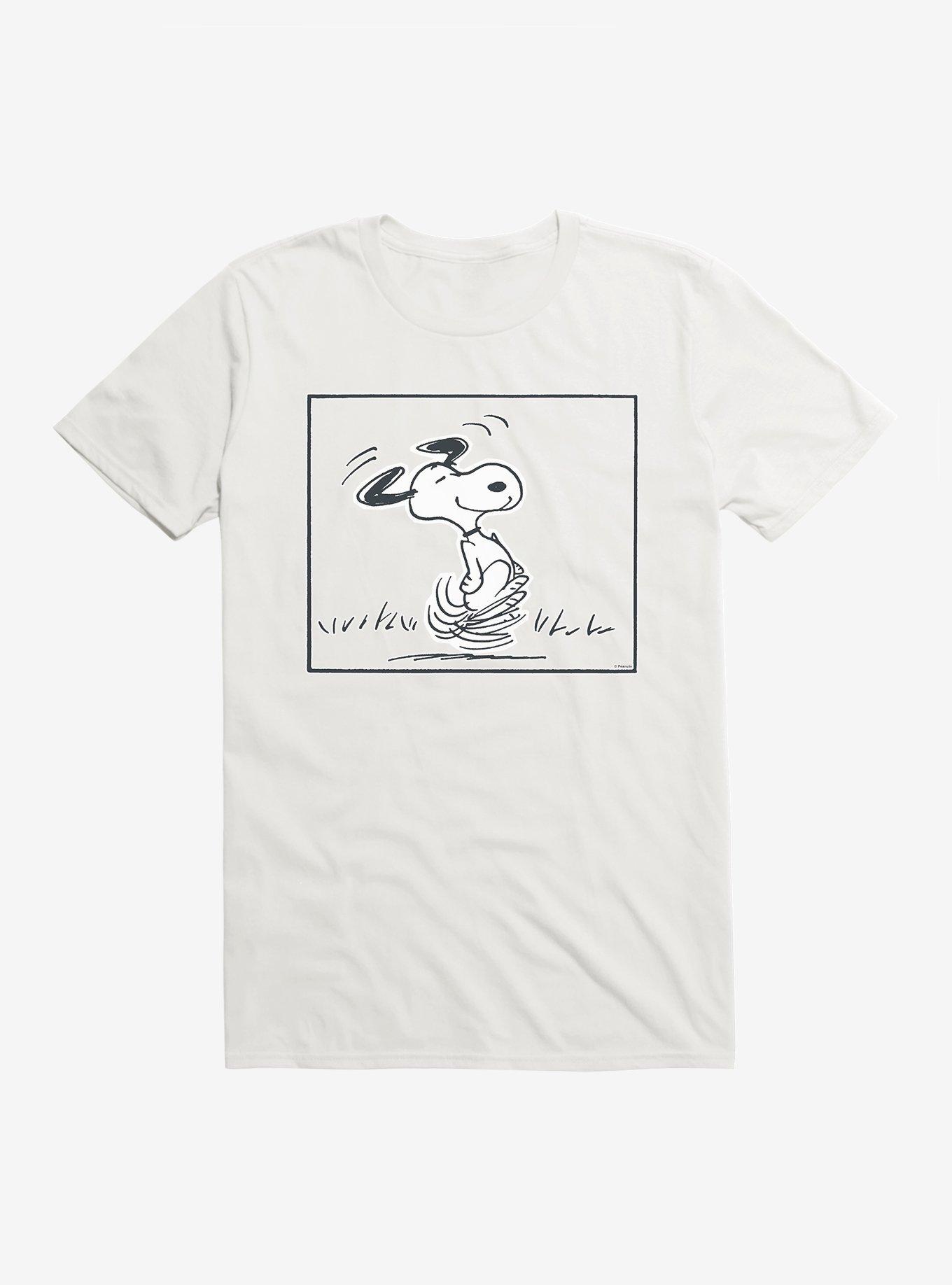Peanuts Snoopy Dancing T-Shirt, WHITE, hi-res