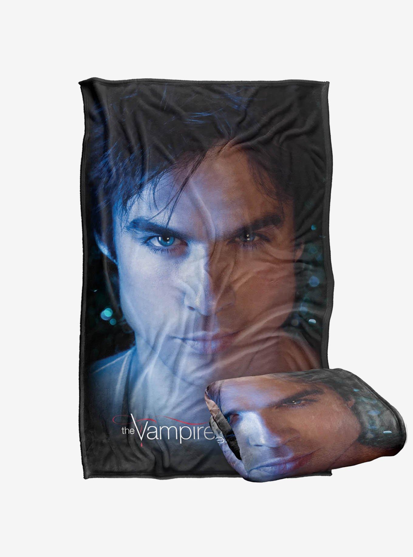 The Vampire Diaries Damon Eyes 36x58" Throw Blanket, , hi-res