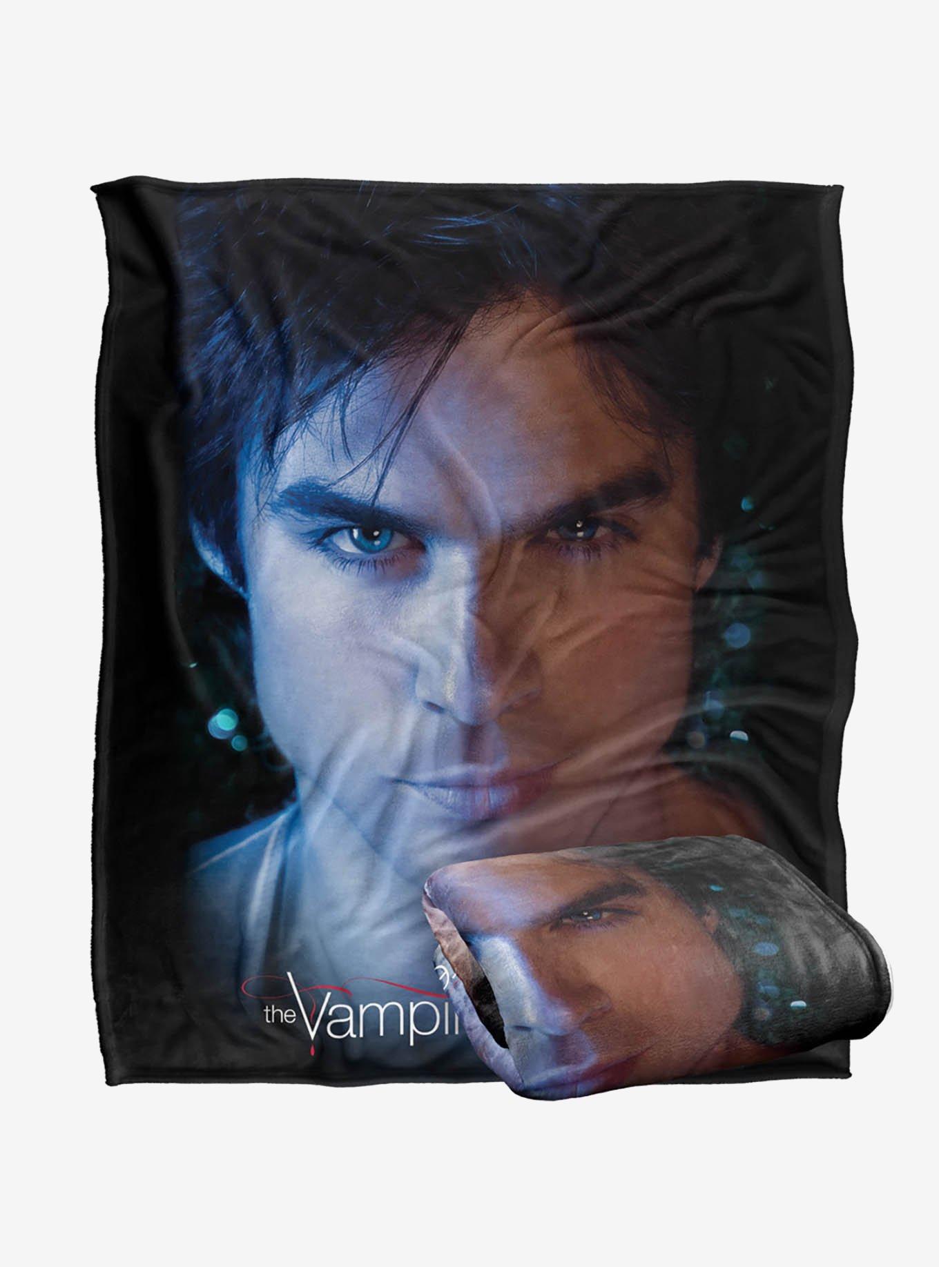 The Vampire Diaries Damon Eyes 50x60" Throw Blanket, , hi-res