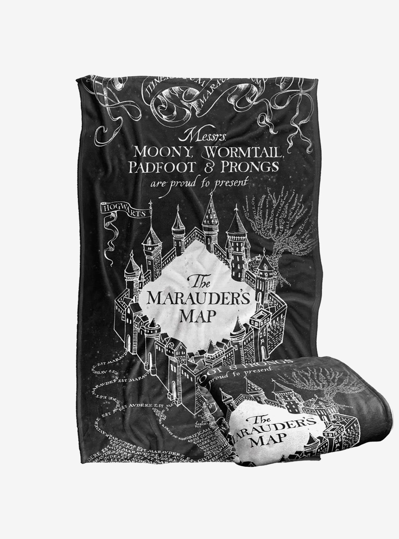 Harry Potter Marauder's Map 36x58" Throw Blanket, , hi-res