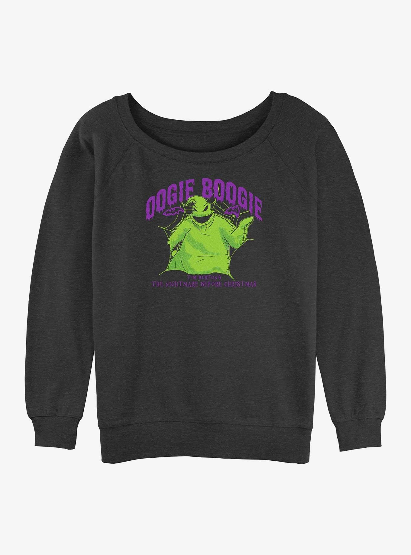 Disney The Nightmare Before Christmas Collegiate Oogie Womens Slouchy Sweatshirt, , hi-res