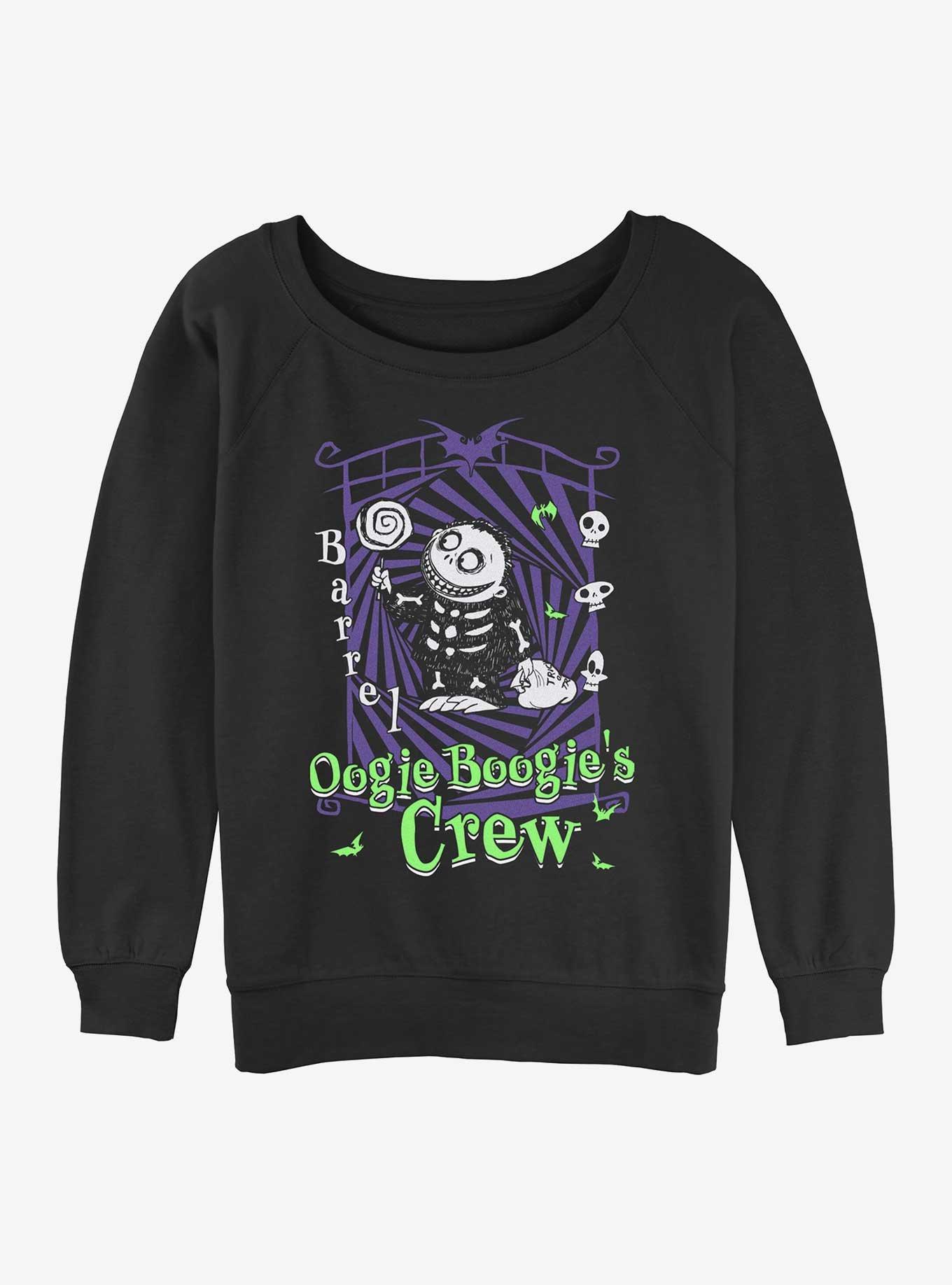 Disney The Nightmare Before Christmas Boogies Crew Barrel Womens Slouchy Sweatshirt, , hi-res