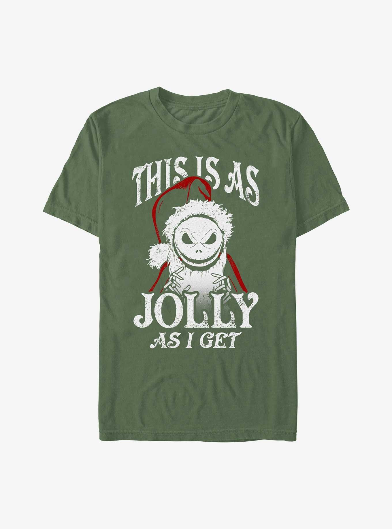 Disney The Nightmare Before Christmas Jolly Santa Jack?Garment Dye T-Shirt, , hi-res