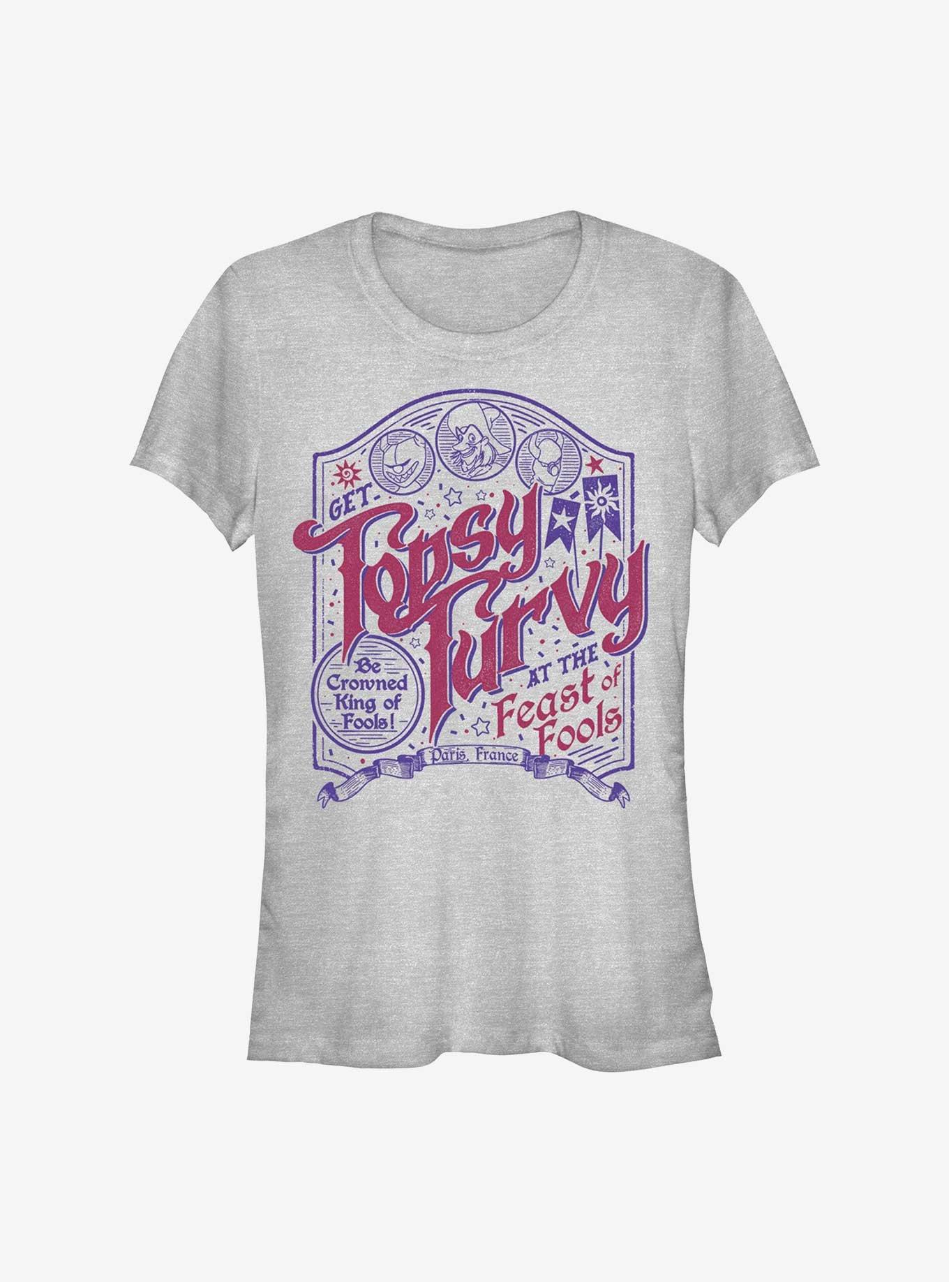 Disney The Hunchback Of Notre Dame Topsy Turvy Girls T-Shirt, ATH HTR, hi-res