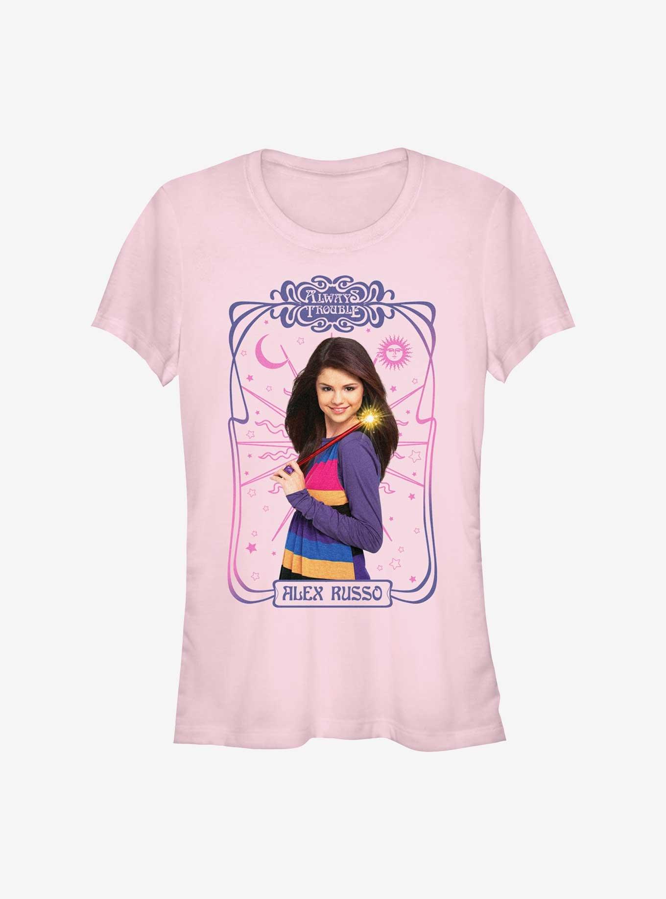 Disney Wizards Of Waverly Place Alex Russo Tarot Card Girls T-Shirt, LIGHT PINK, hi-res