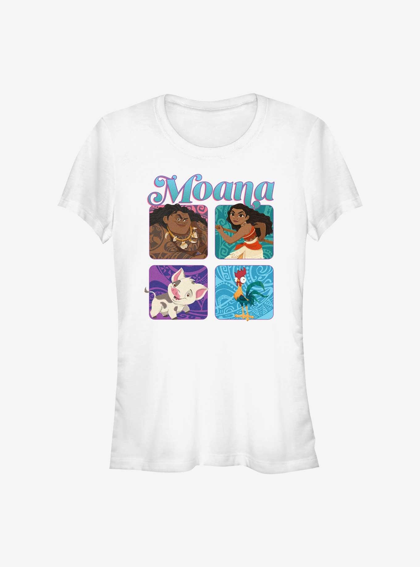 Disney Moana Boxed Up Characters Girls T-Shirt, WHITE, hi-res