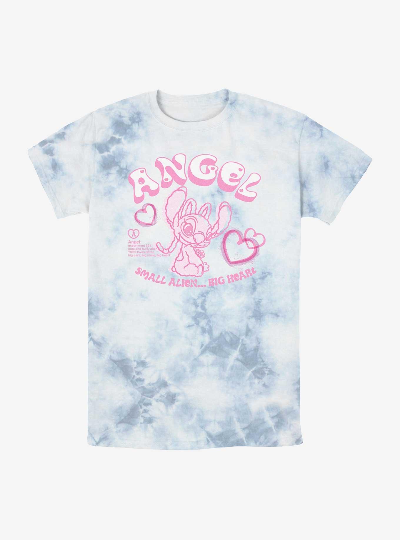 Disney Lilo & Stitch Big Smile Big Heart Tie-Dye T-Shirt, WHITEBLUE, hi-res