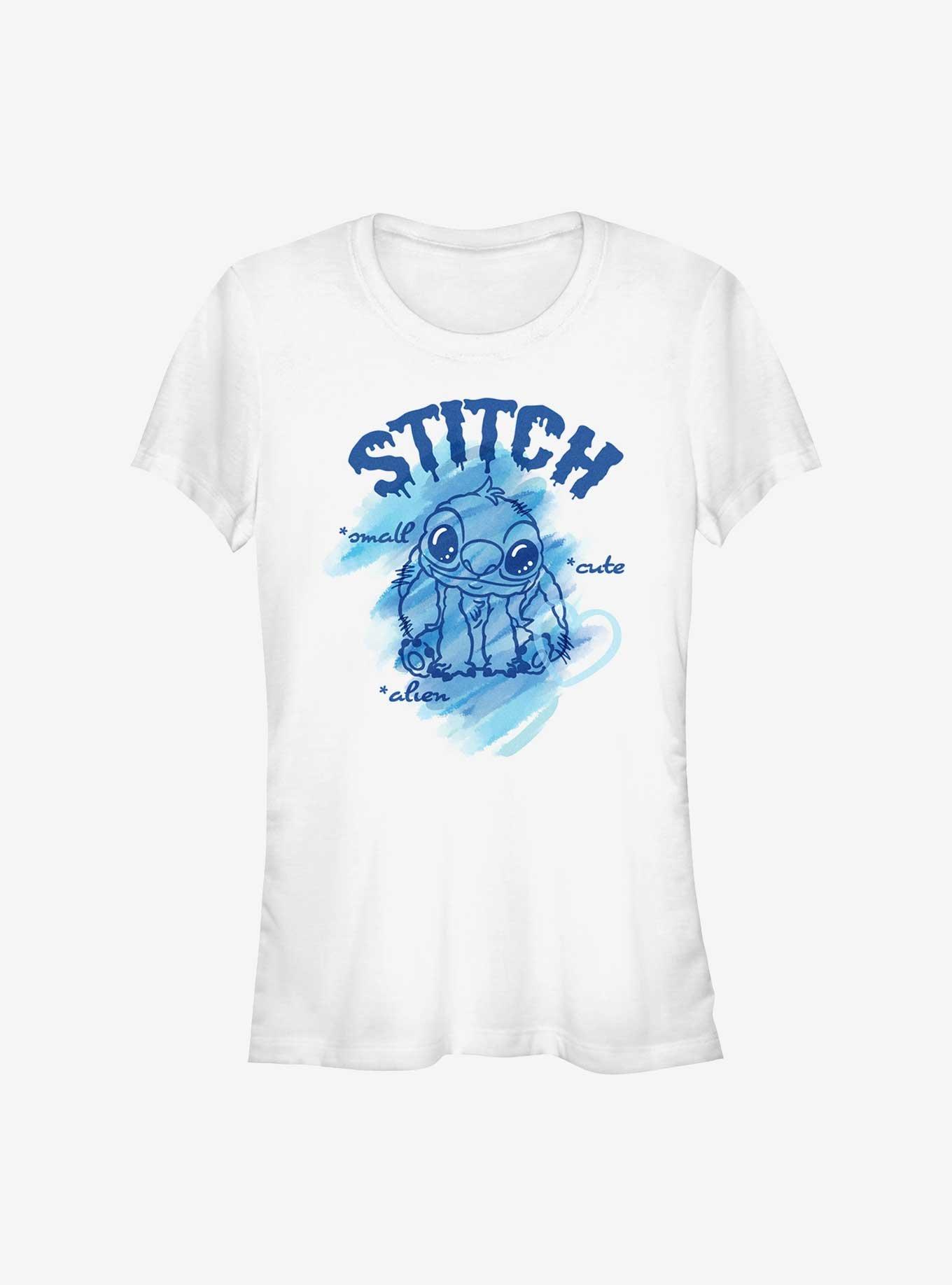 Disney Lilo & Stitch Small Cute Alien Girls T-Shirt, WHITE, hi-res