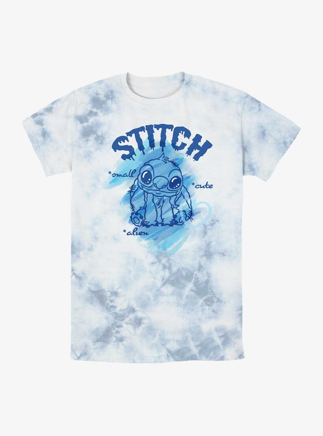 Disney Lilo & Stitch Small Cute Alien Tie-Dye T-Shirt, WHITEBLUE, hi-res