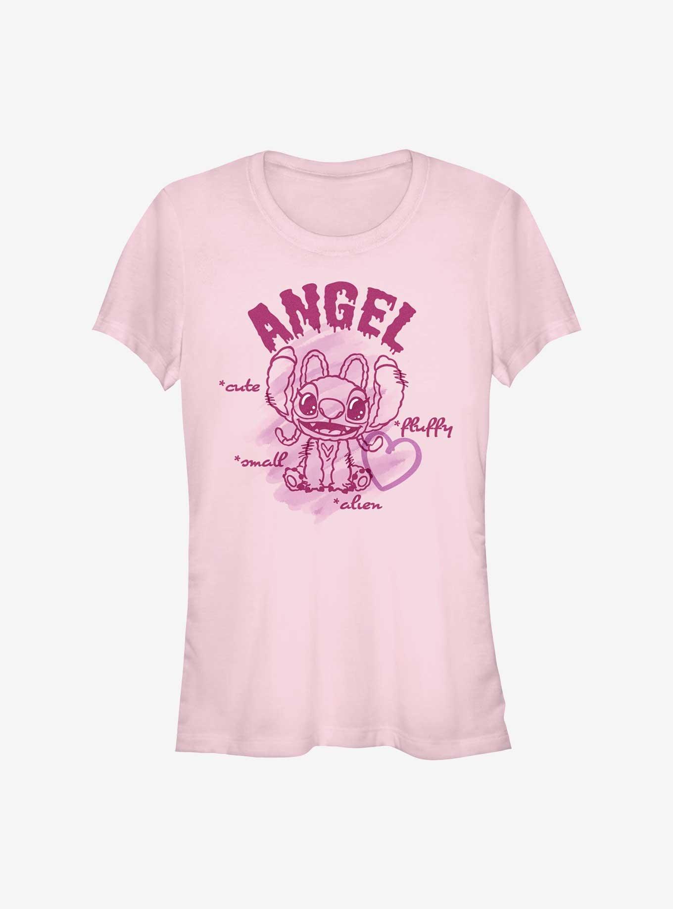 Disney Lilo & Stitch Angel Small Fluffy Cute Alien Girls T-Shirt, , hi-res