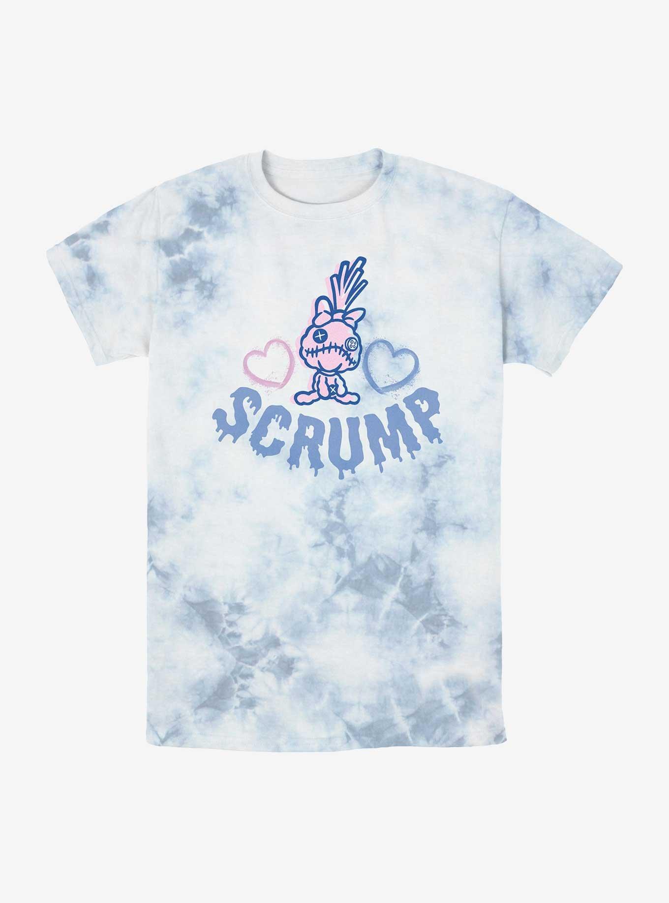 Disney Lilo & Stitch Scrump Hearts Tie-Dye T-Shirt, WHITEBLUE, hi-res