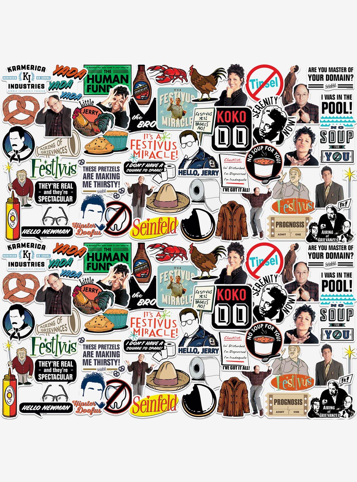 Seinfeld 2nd Variety 100ct Vinyl Stickers Variety Pack, , hi-res
