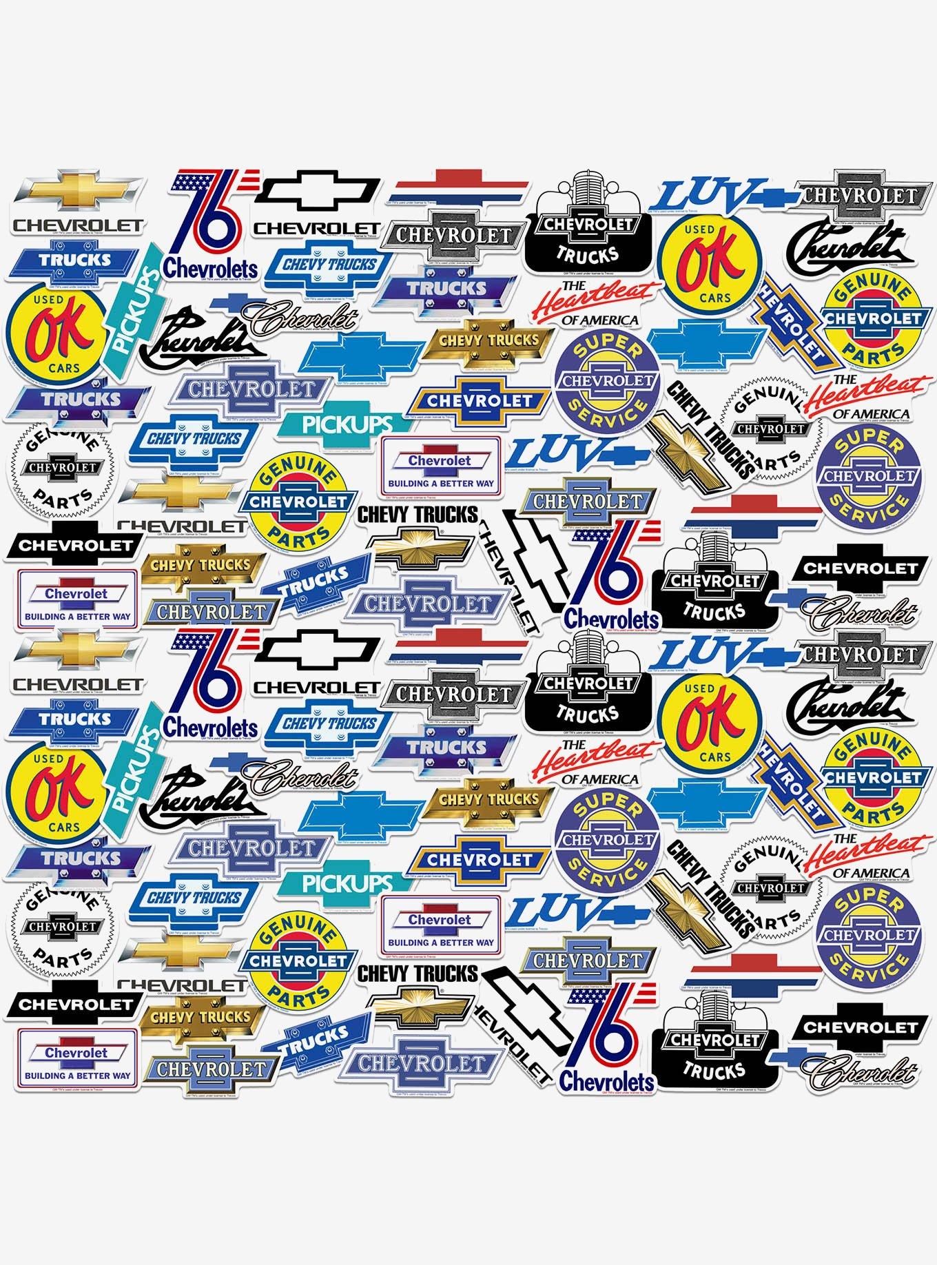 Chevrolet Branding 100ct Vinyl Stickers Variety Pack, , hi-res