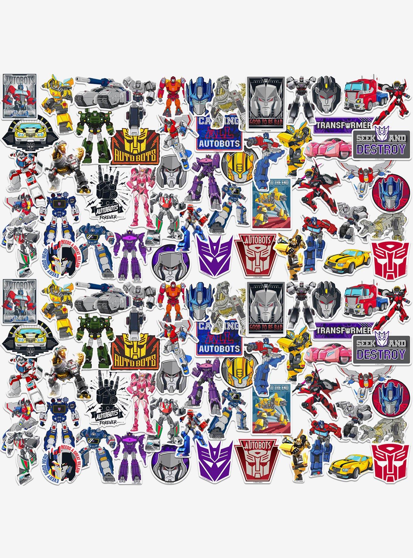 Transformers 100ct Vinyl Stickers Variety Pack, , hi-res