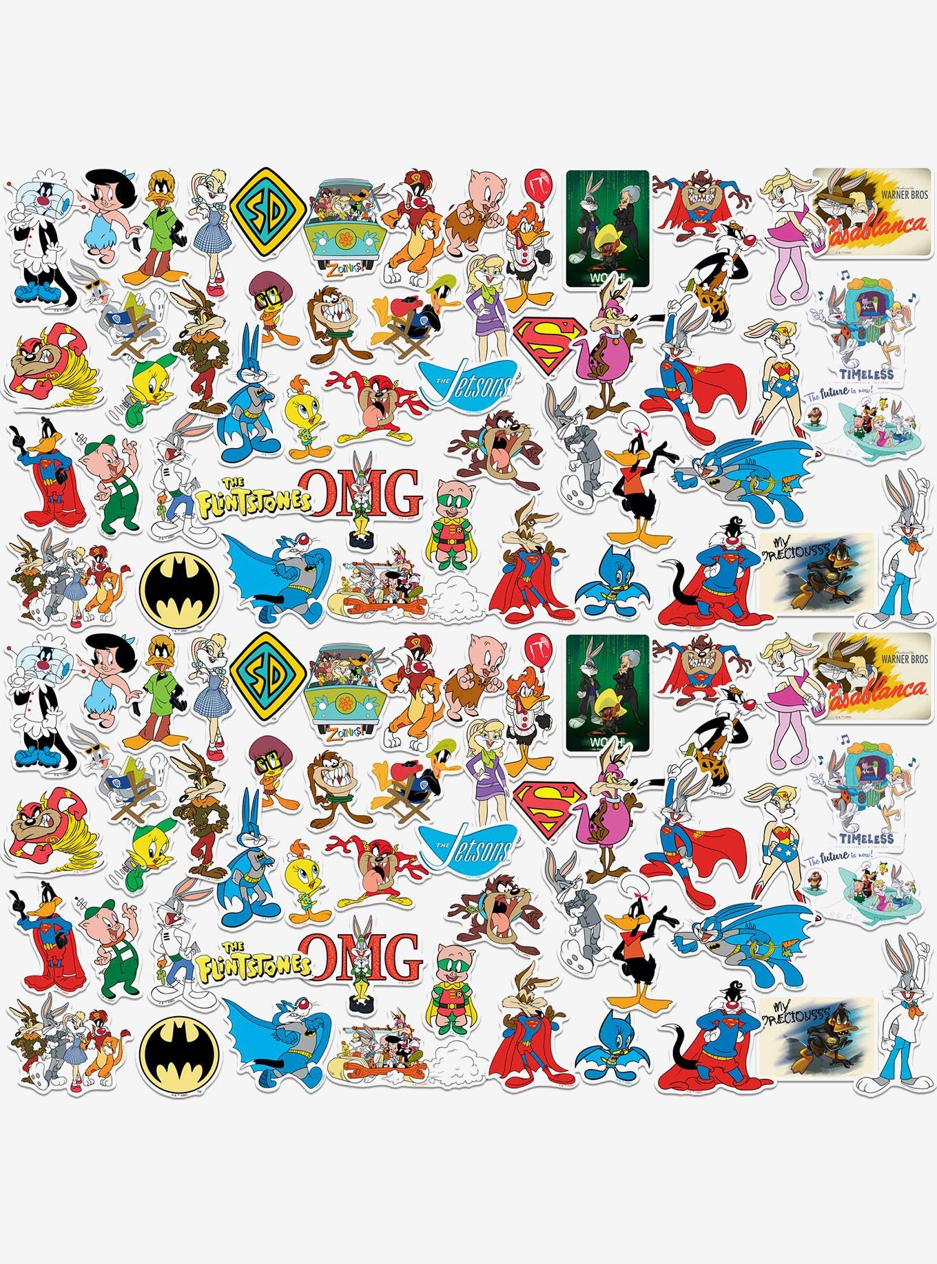 Looney Tunes WB100 Mashup 100ct Vinyl Stickers Variety Pack, , hi-res