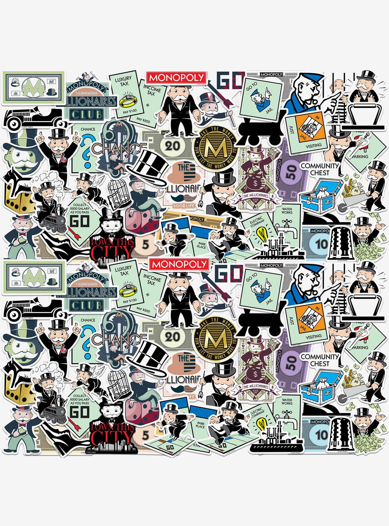 Monopoly 100ct Vinyl Stickers Variety Pack, , hi-res
