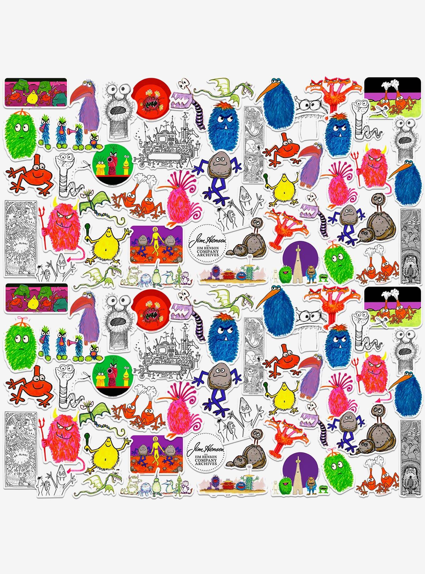 Jim Henson Signature Collection 100ct Vinyl Stickers Variety Pack, , hi-res