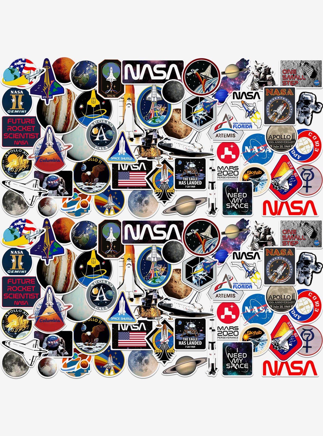 NASA Missions 100ct Vinyl Stickers Variety Pack, , hi-res