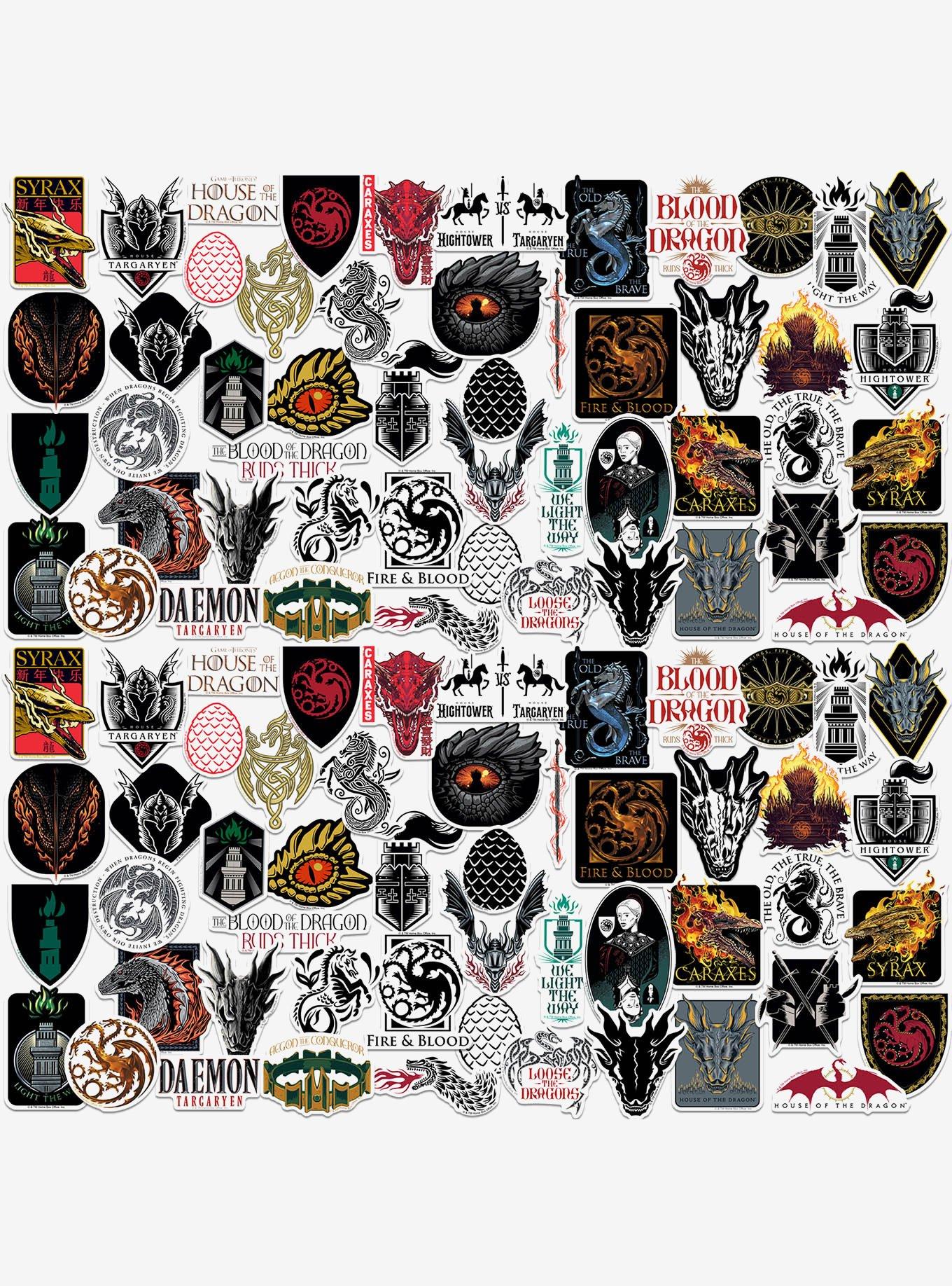 House of the Dragon 100ct Vinyl Stickers Variety Pack, , hi-res