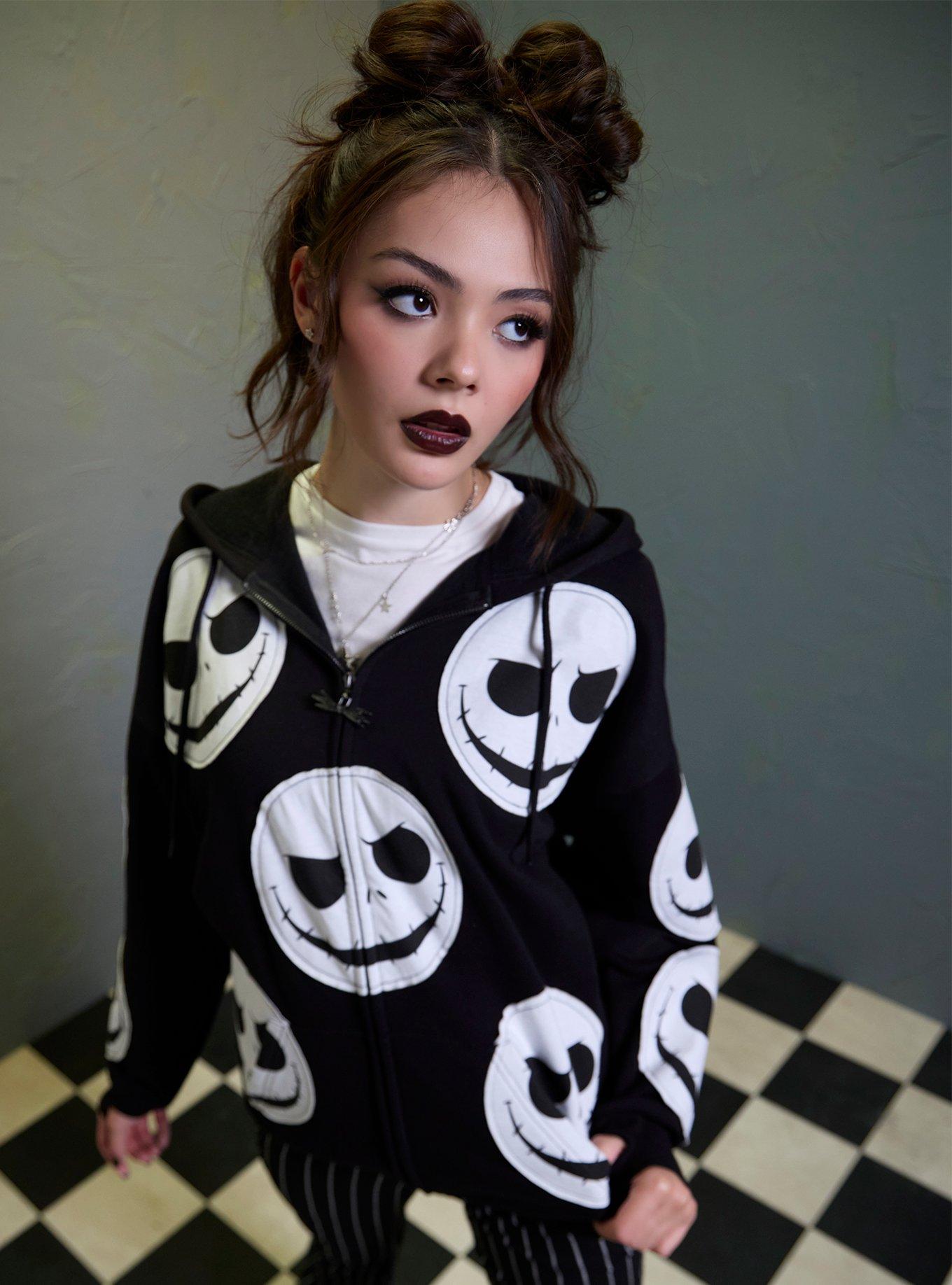 Her Universe The Nightmare Before Christmas Jack Faces Oversized Hoodie, , hi-res