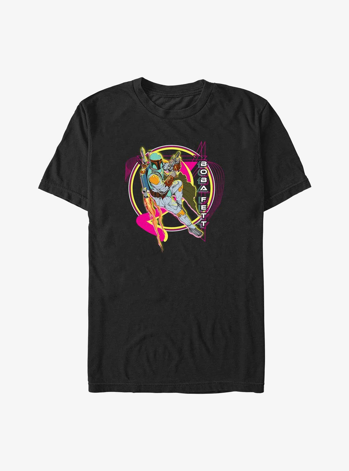 Star Wars Vaporwave Boba Fett T-Shirt, , hi-res