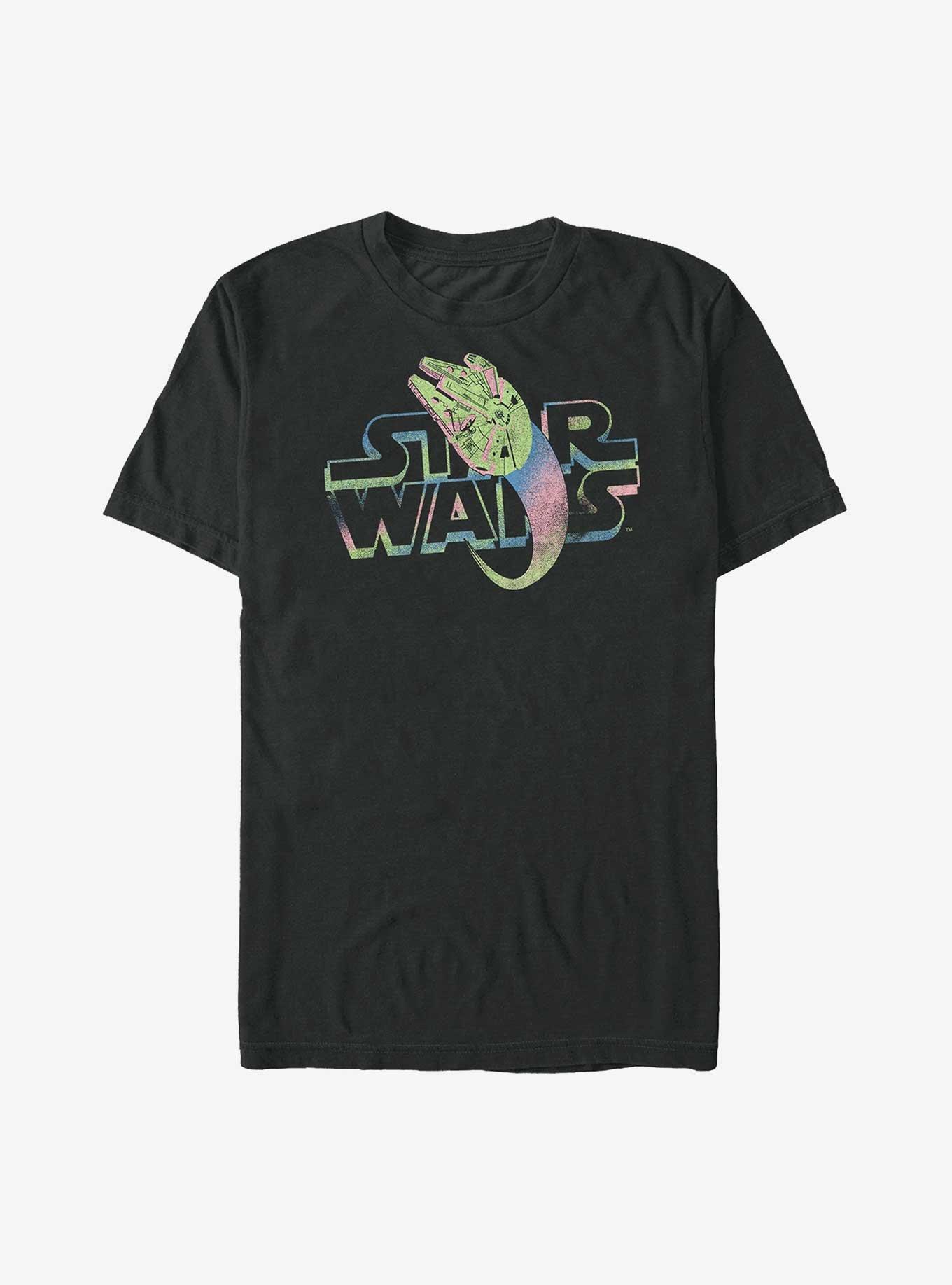 Star Wars Logo Falcon Colors T-Shirt, , hi-res