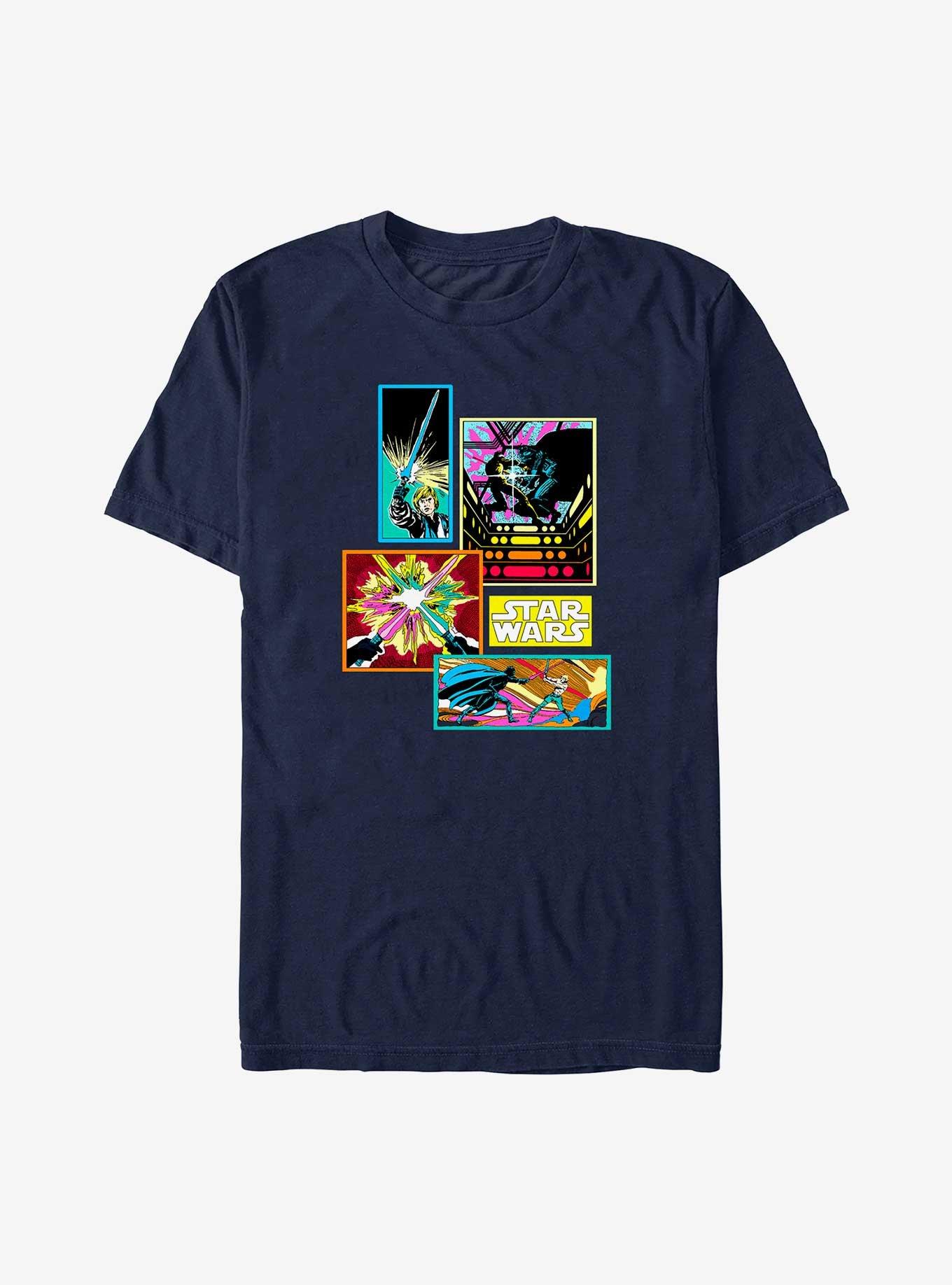 Star Wars Neon Comics T-Shirt, NAVY, hi-res