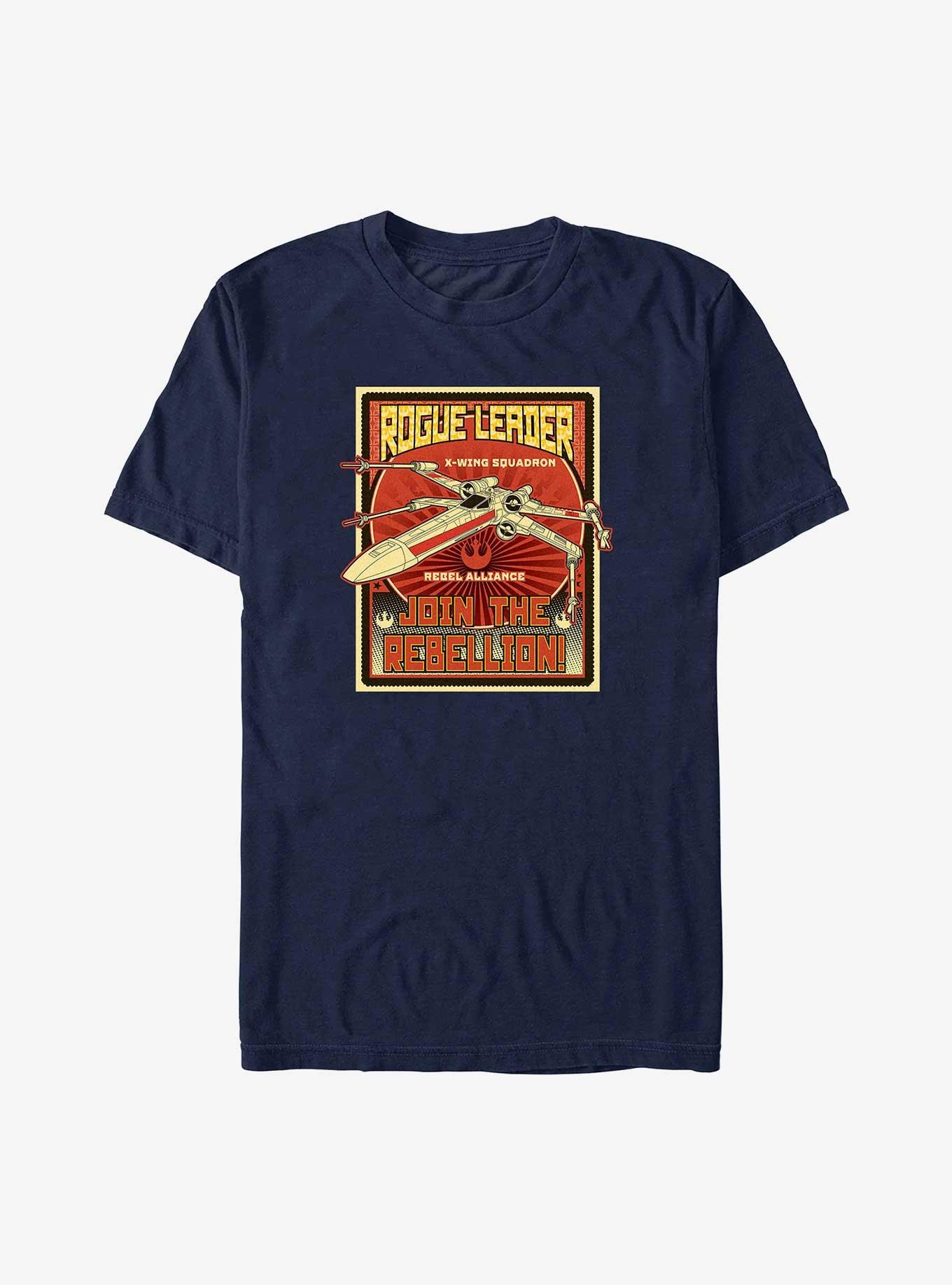 Star Wars Rebellion Poster T-Shirt, NAVY, hi-res