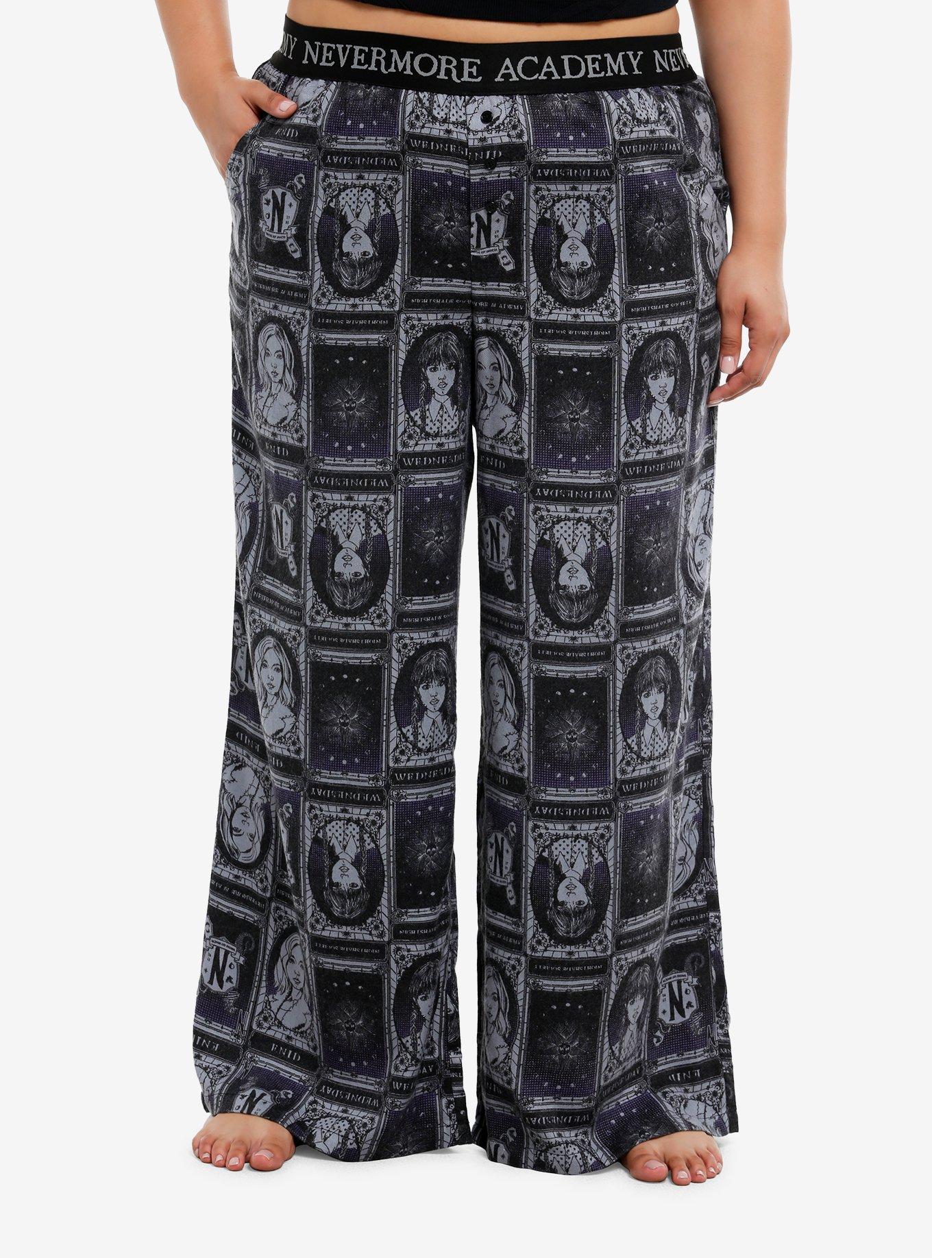 Wednesday Character Tarot Card Girls Pajama Pants Plus Size, , hi-res