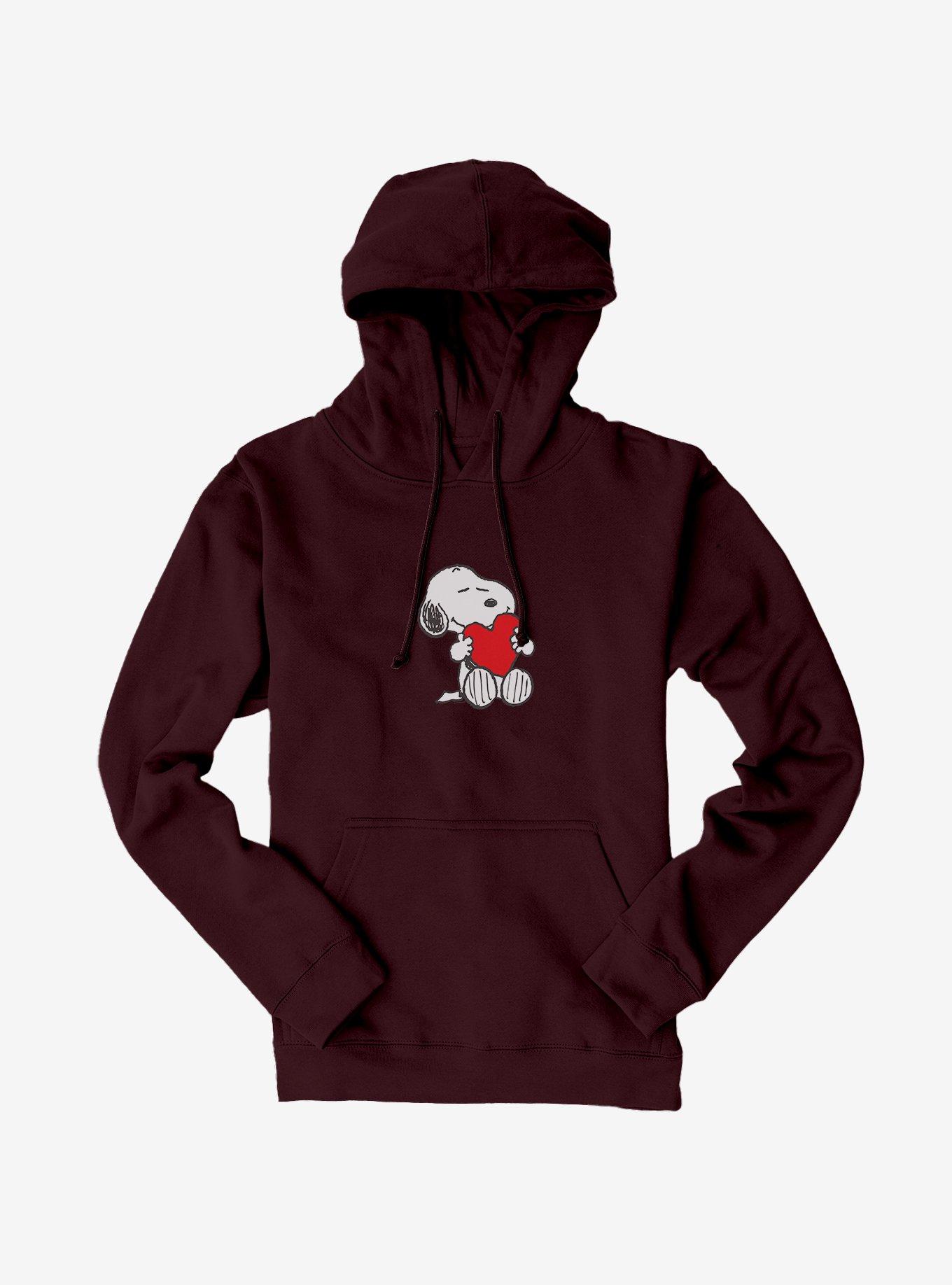 Peanuts Snoopy Valentine's Day Heart Card Hoodie, , hi-res