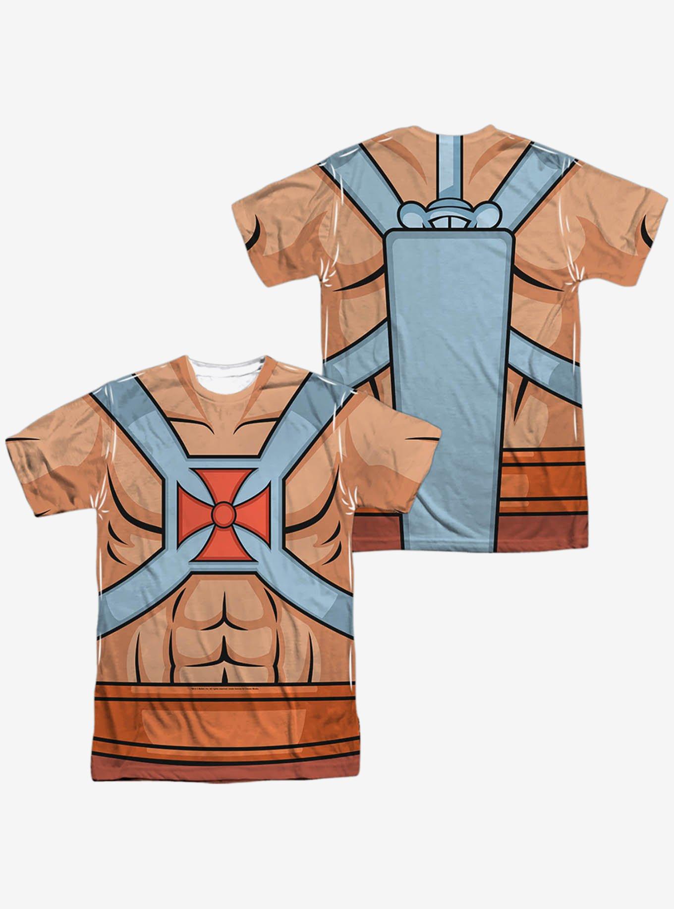 Masters Of The Universe Action Cartoon He-Man Costume Print T-Shirt, , hi-res