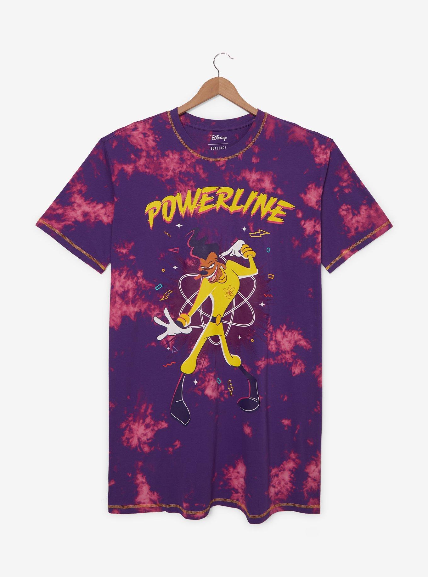 Disney A Goofy Movie Powerline Tie-Dye Plus Size T-Shirt Dress - BoxLunch Exclusive, , hi-res