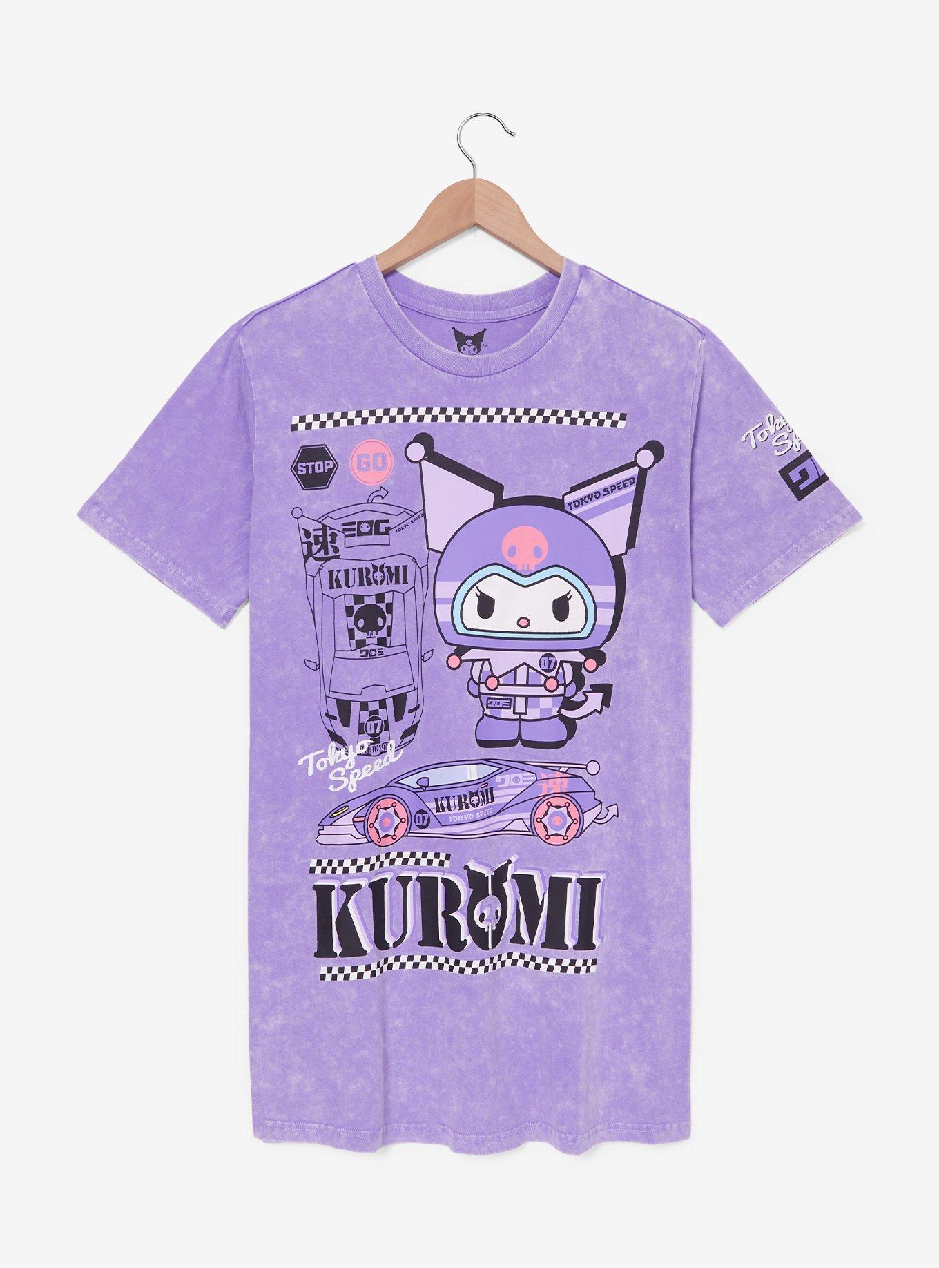 Sanrio Kuromi Racing T-Shirt Dress - BoxLunch Exclusive, , hi-res