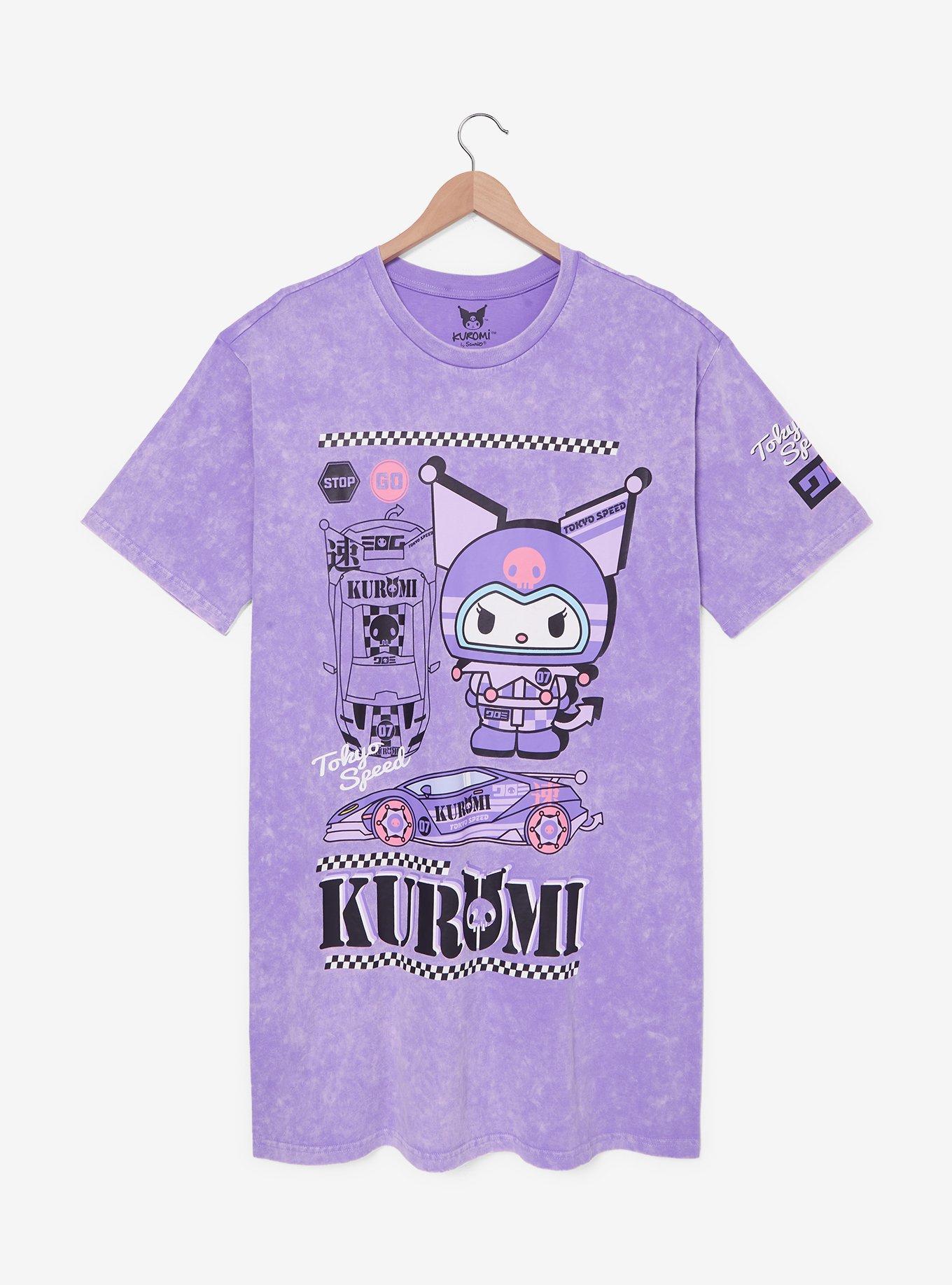 Sanrio Kuromi Racing Plus Size T-Shirt Dress - BoxLunch Exclusive, , hi-res