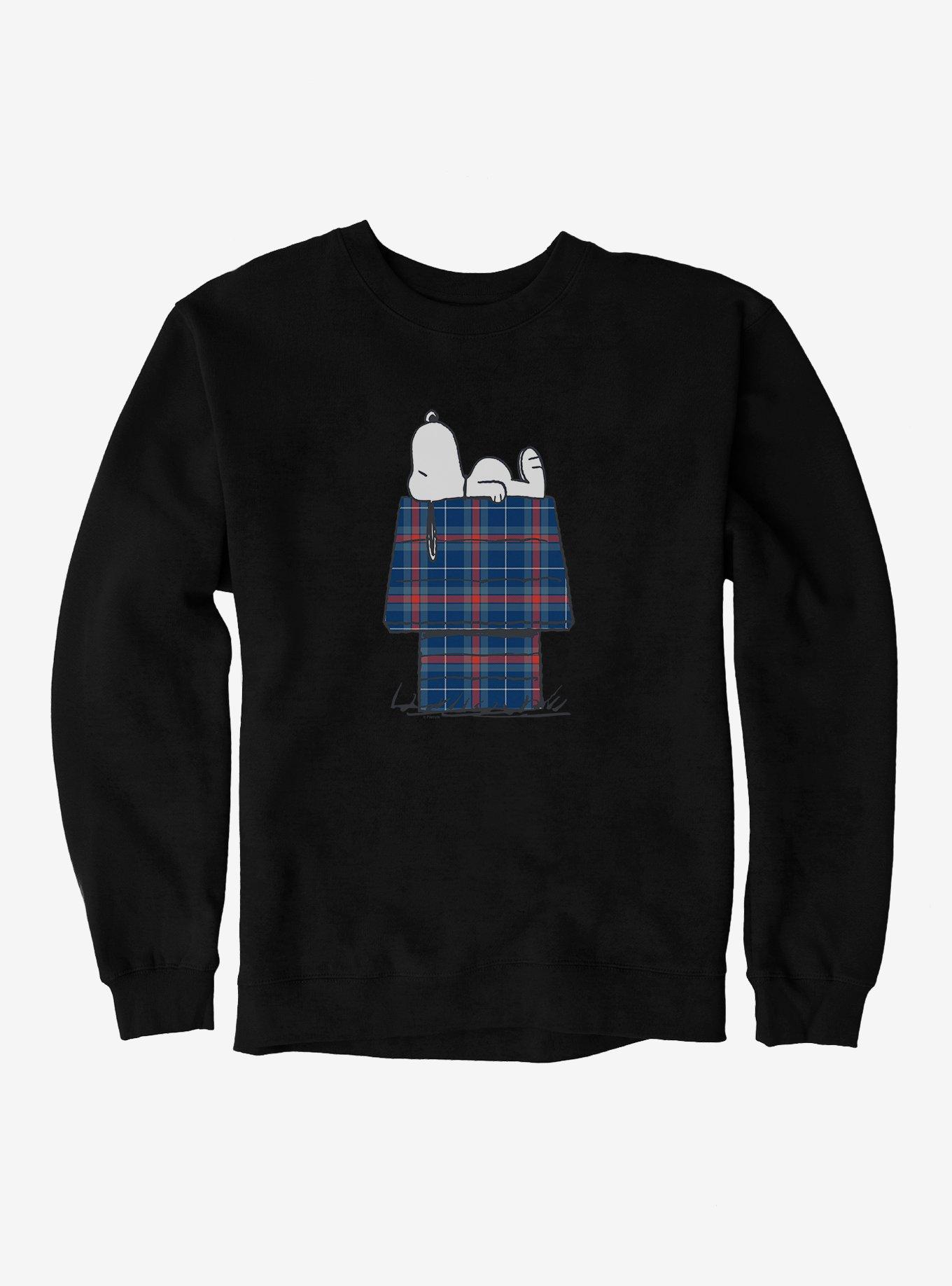 Peanuts Snoopy's Plaid House Sweatshirt, , hi-res