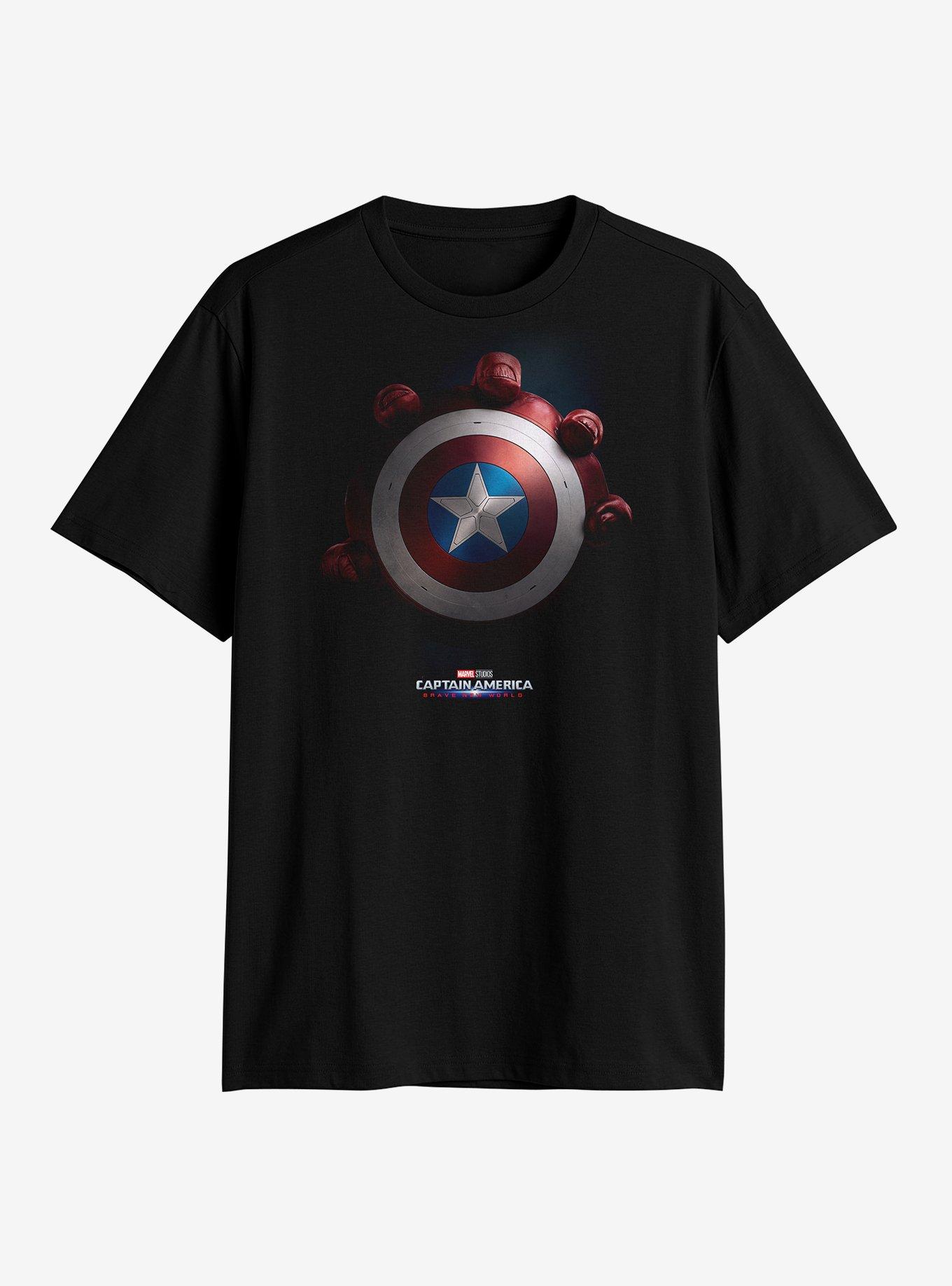 Marvel Captain America: Brave New World Red Hulk & Shield T-Shirt, , hi-res