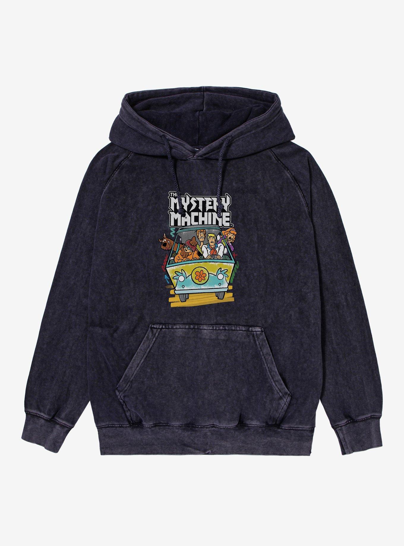 Scooby-Doo The Mystery Machine Mineral Wash Hoodie, VINTAGE BLACK, hi-res