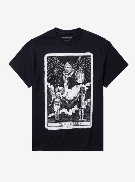 Terrifier Art The Clown Tarot Card T-Shirt By Vertebrae33 | Hot Topic