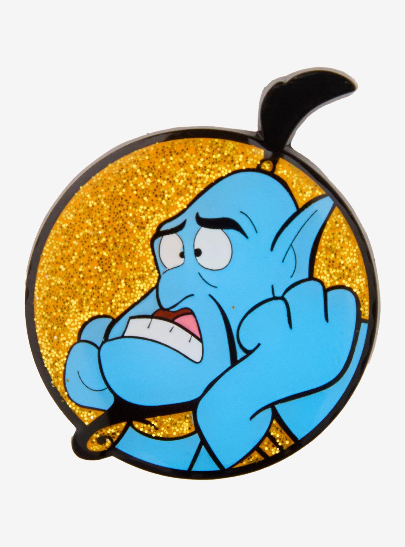 Loungefly Disney Aladdin Genie Glitter Enamel Pin, , hi-res