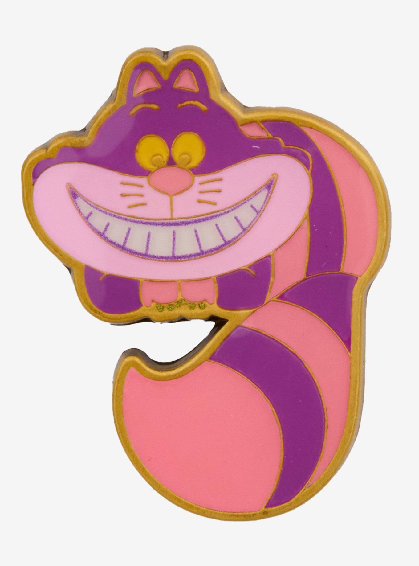 Loungefly Disney Alice In Wonderland Cheshire Cat Chibi Enamel Pin, , hi-res