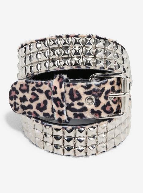 小物 BORN1NH3LL Leopard Studded Logo Belt 33999407_hi?h=630