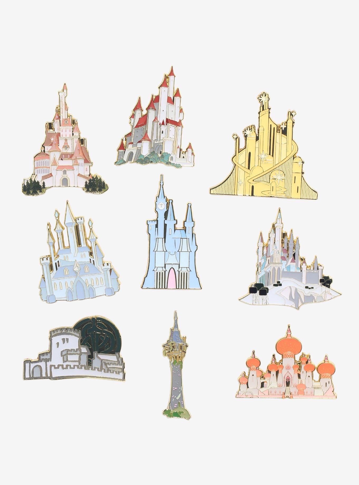 Loungefly Disney Princess Castles Blind Box Enamel Pin, , hi-res